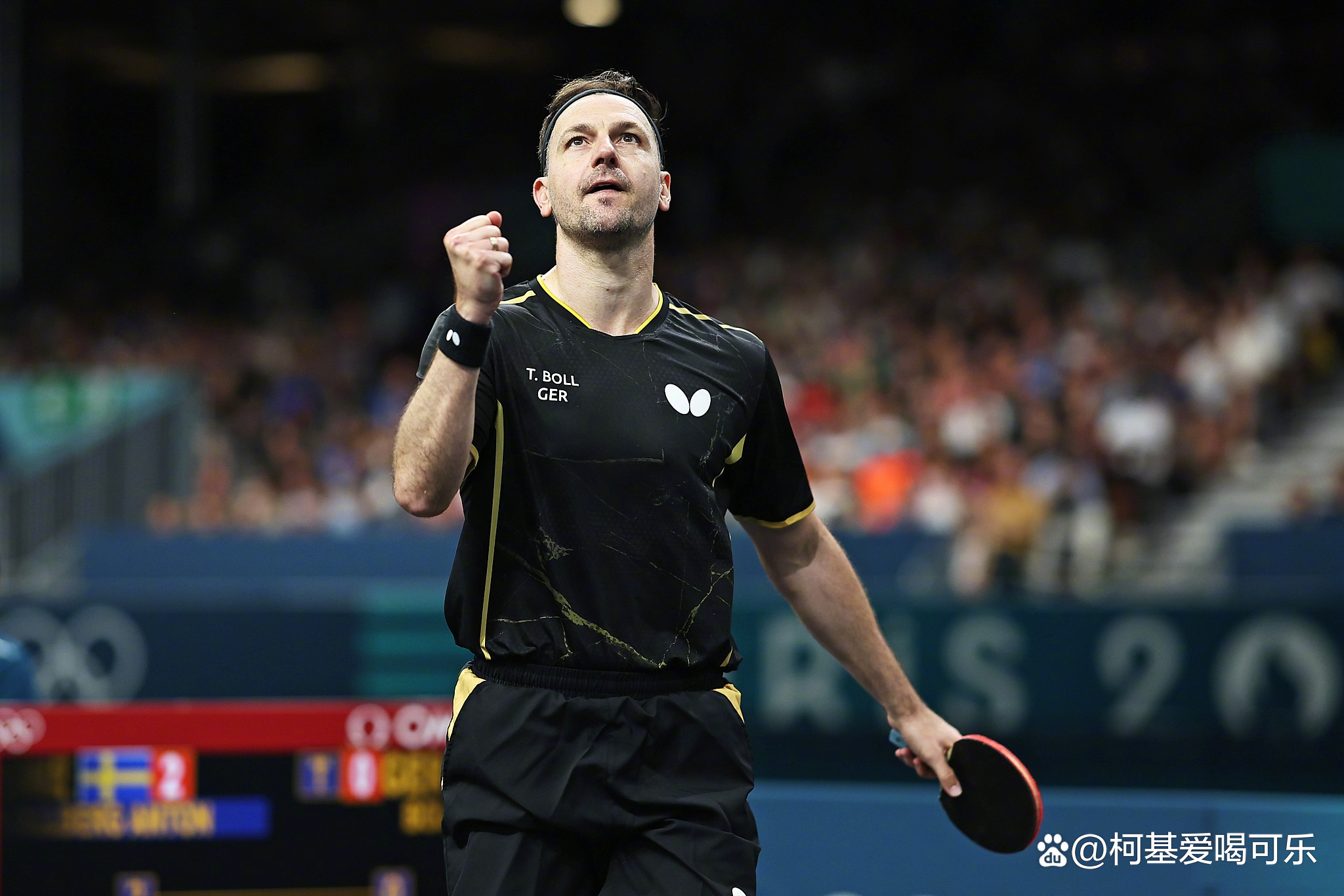 法国乒乓球队血洗瑞典乒乓球队，波尔统治全场